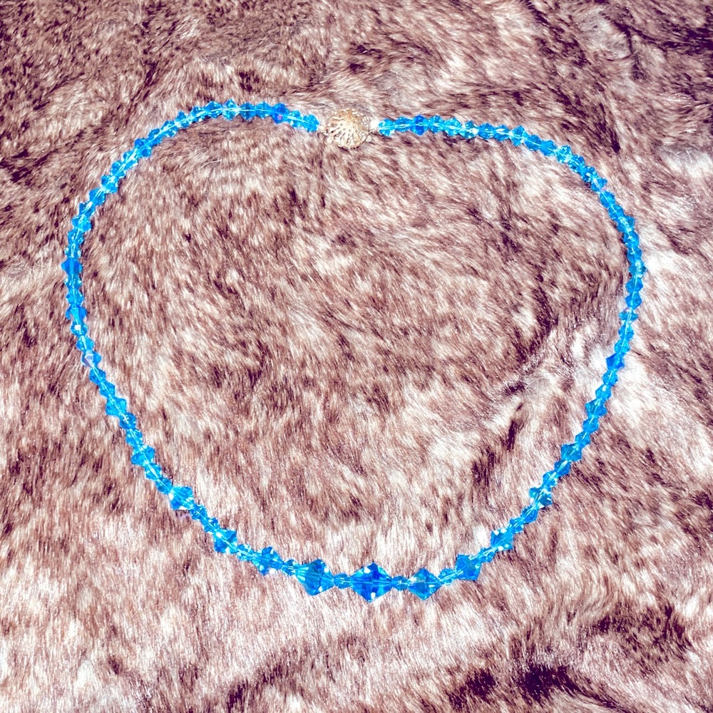 Vintage Aurora Borealis Swarovski Crystal choker necklace